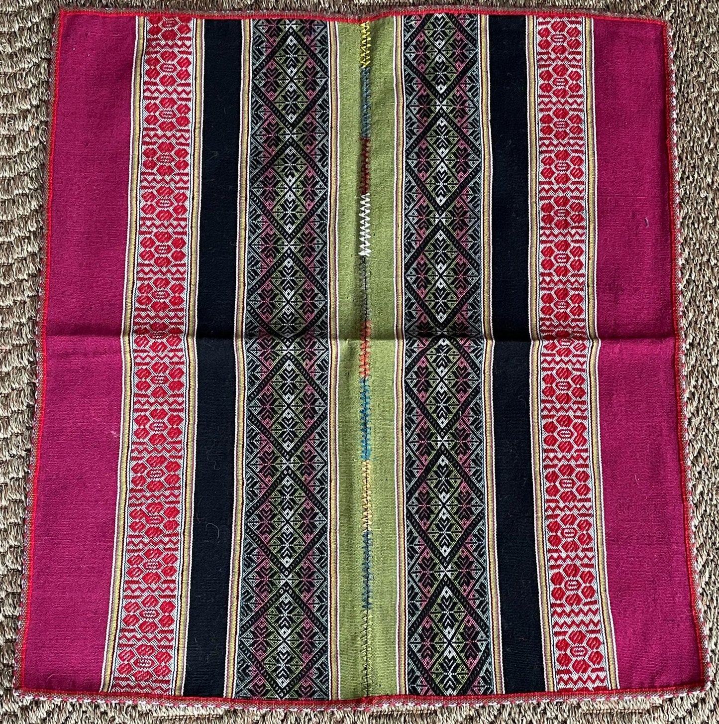 Q'ero Mestana Mesa Altar Ritual Cloth Handwoven on Loom Andean Textile Sacred Valley Peru PF2023-4