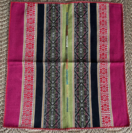 Q'ero Mestana Mesa Altar Ritual Cloth Handwoven on Loom Andean Textile Sacred Valley Peru PF2023-4