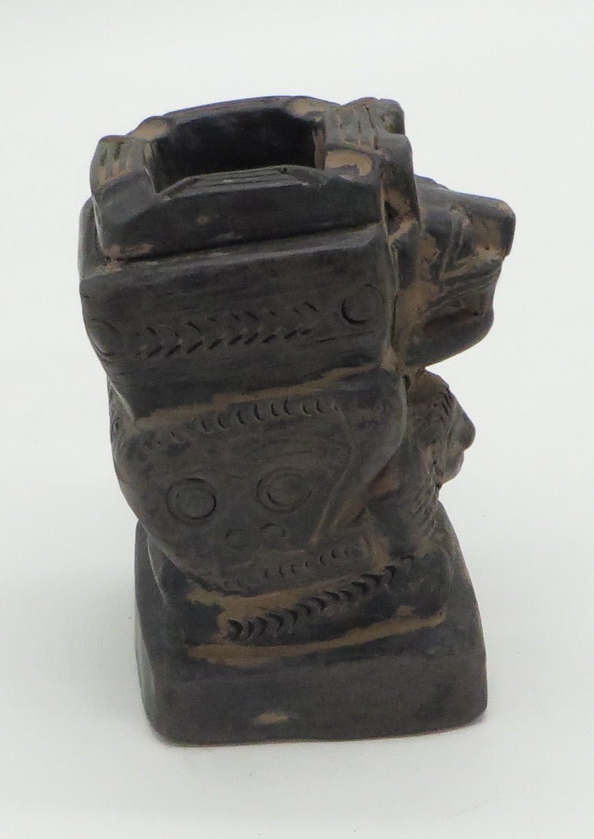 Jaguar Offering Vessel hand crafted Sacred Valley Peru - Shaman Things