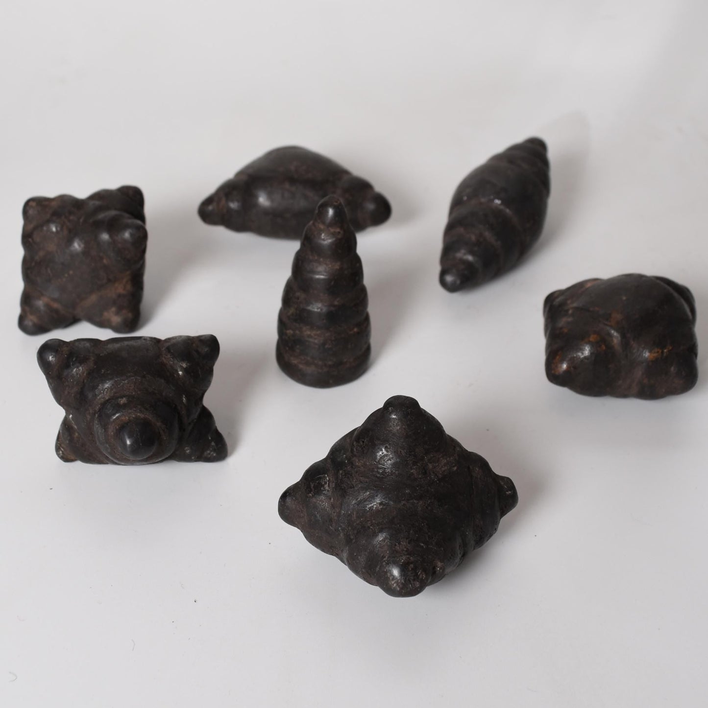 Large Peruvian Chumpi Khuya Apu Stones Set of 7 Jiwaya Meteorite Stone hand crafted Sacred Valley CS52504 - Shaman Things