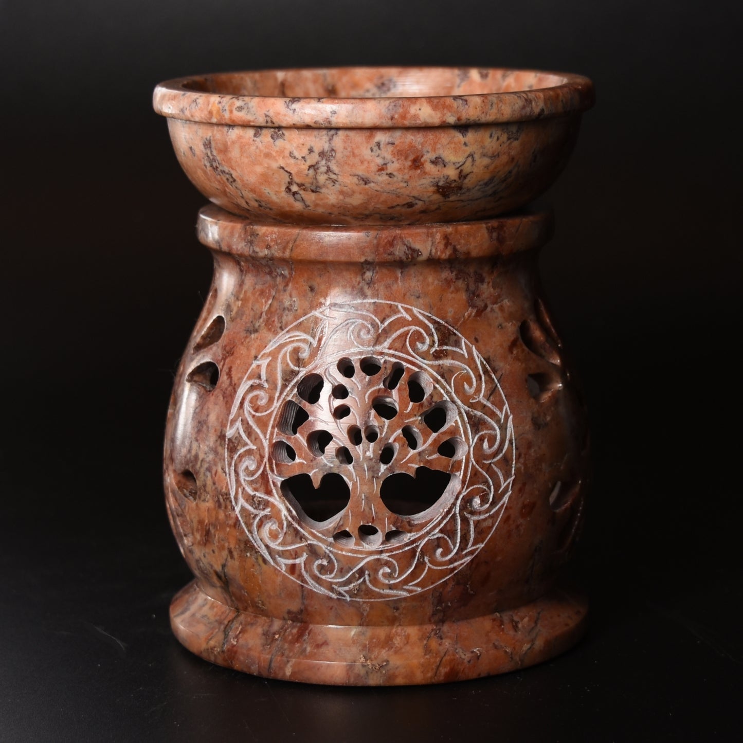 Soapstone Oil Diffuser Aroma Lamp Tree of Life