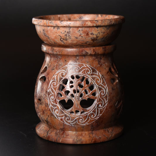 Soapstone Oil Diffuser Aroma Lamp Tree of Life