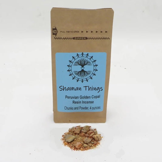 Peruvian Gold Copal Amazon Gold Resin Incense Four Ounces - Shaman Things