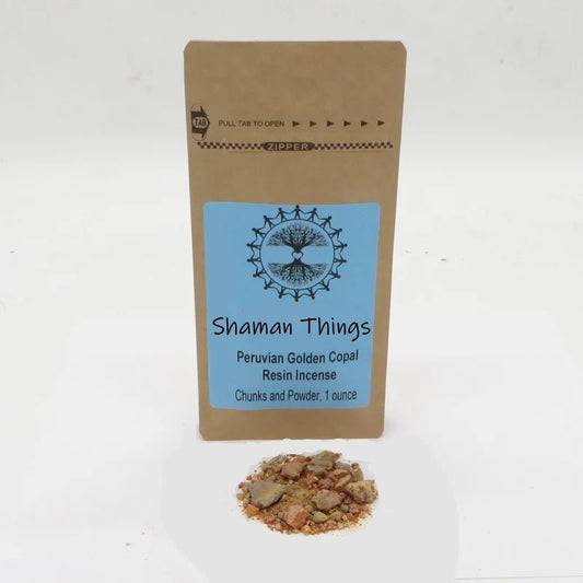 Peruvian Gold Copal Amazon Gold Resin Incense One Ounce - Shaman Things