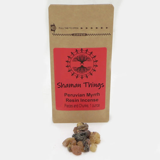 Peruvian Myrrh Resin Incense One Ounce - Shaman Things
