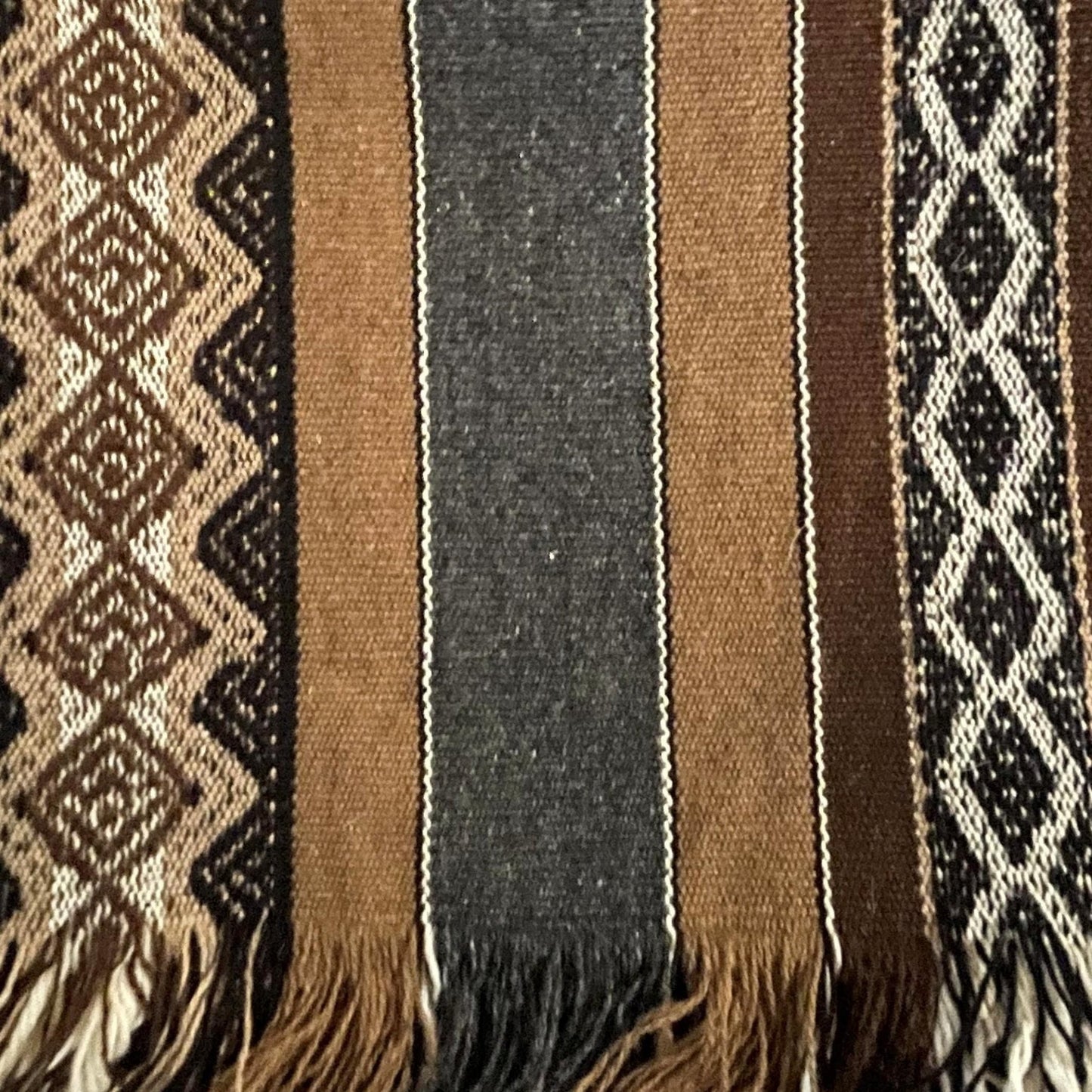 Peruvian Shaman Poncho Hand Woven Alpaca Blend Sacred Valley Peru P2305 - Shaman Things