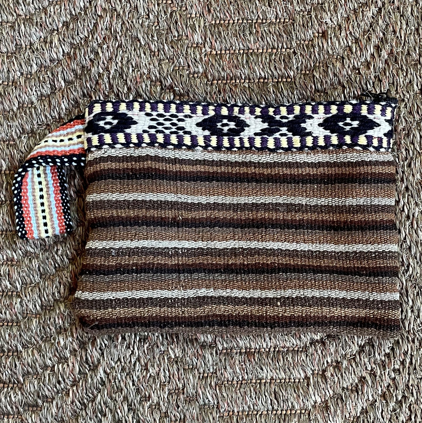 Peruvian Wool Clutch Purse Hand Bag Zippered Pouch Loom Woven Sacred Valley Peru CP303 - Shaman Things