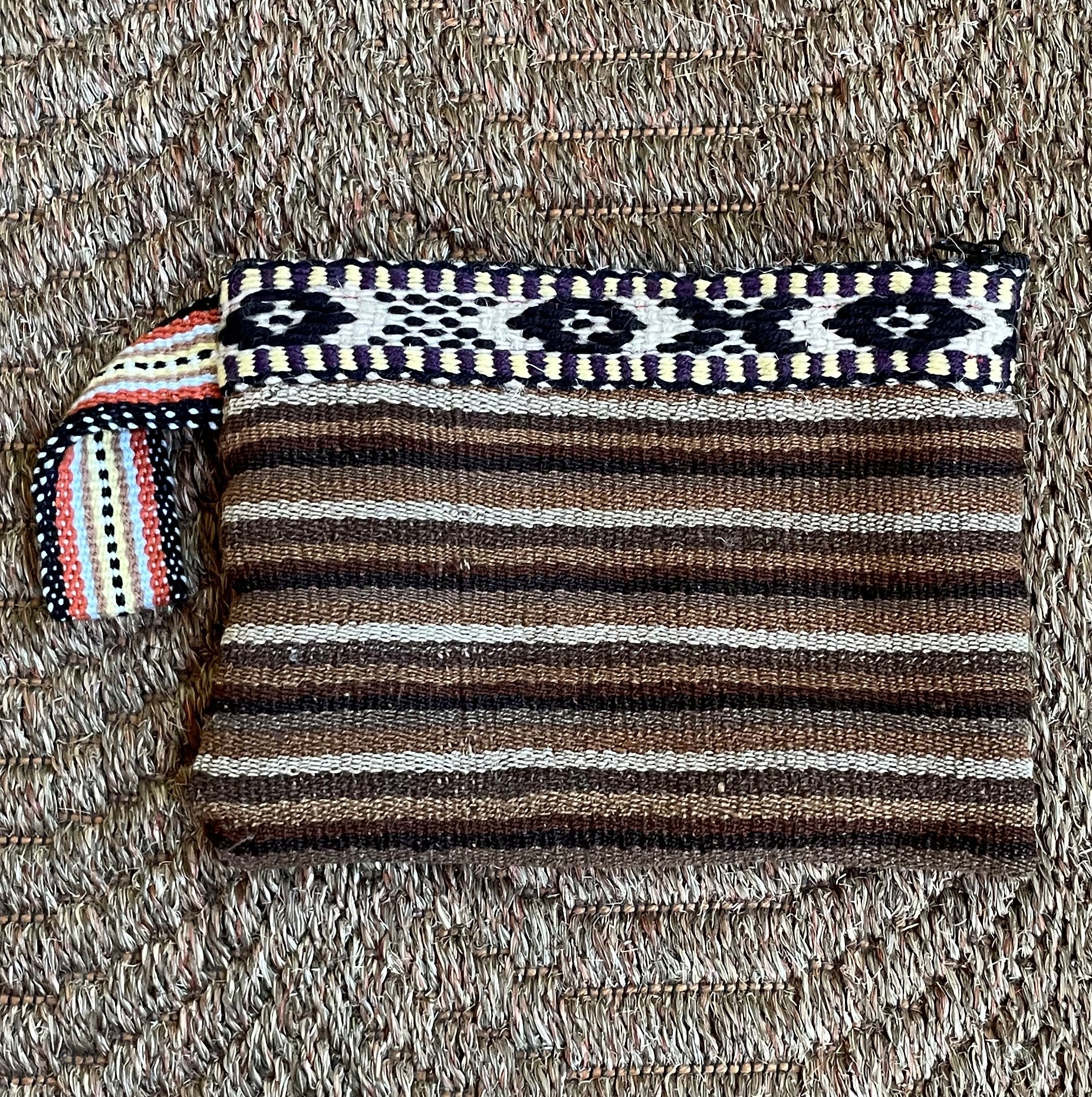 Peruvian Wool Clutch Purse Hand Bag Zippered Pouch Loom Woven Sacred Valley Peru CP303 - Shaman Things