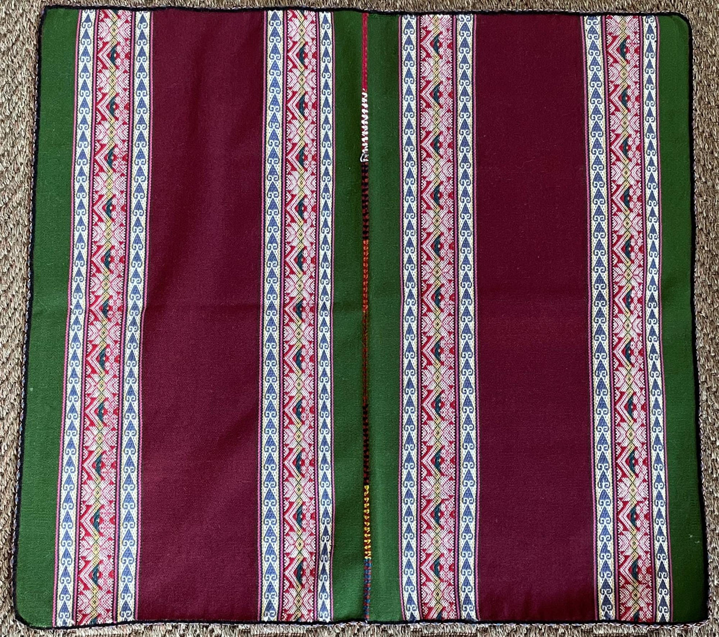 Q'ero Mestana Mesa Altar Ritual Cloth Handwoven on Loom Andean Textile Sacred Valley Peru 52501 - Shaman Things