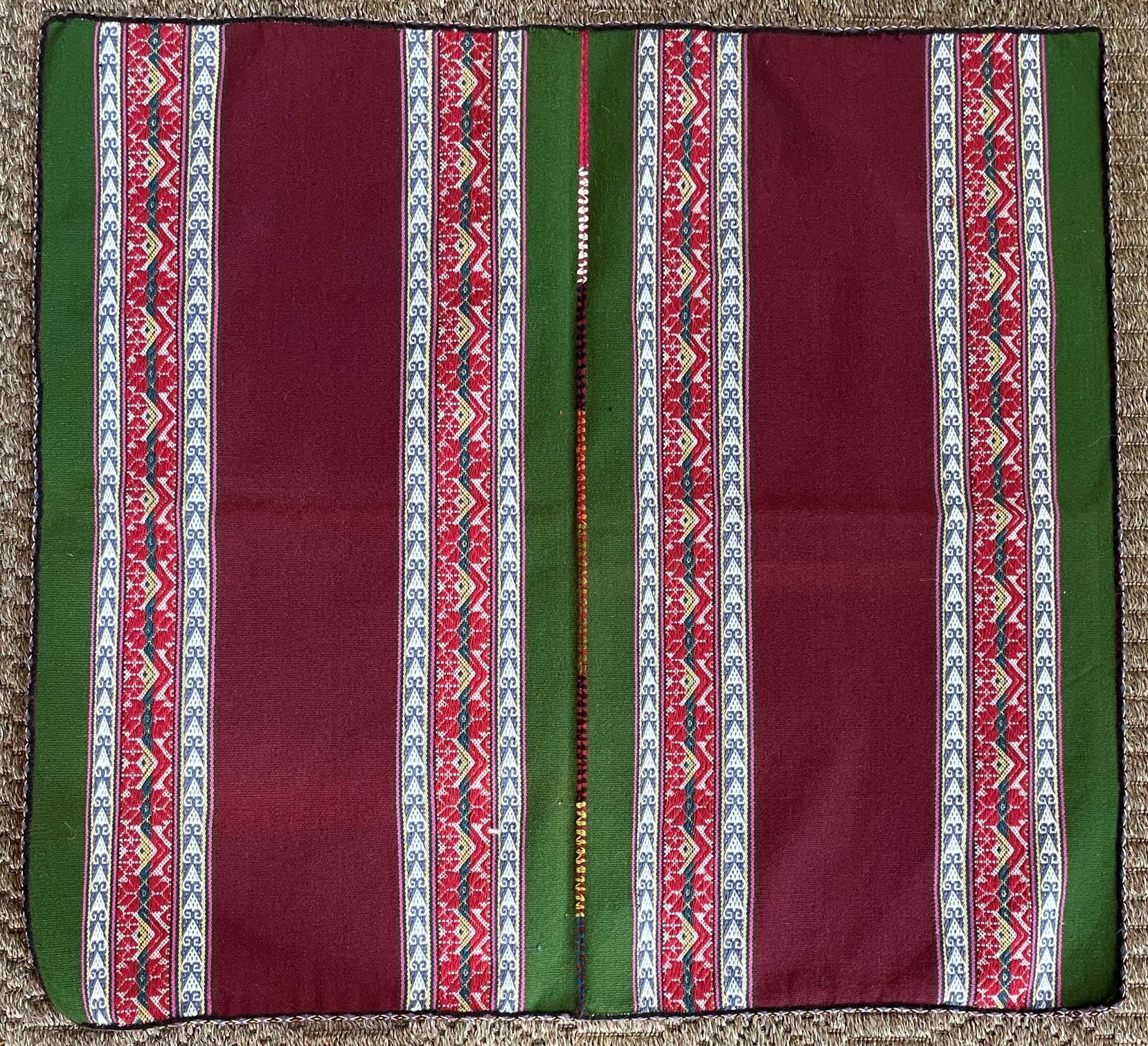 Q'ero Mestana Mesa Altar Ritual Cloth Handwoven on Loom Andean Textile Sacred Valley Peru 52501 - Shaman Things
