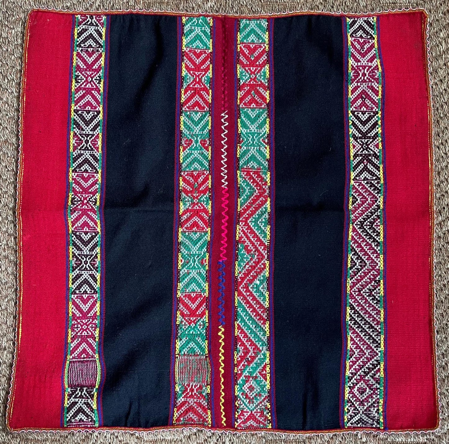 Q'ero Mestana Mesa Altar Ritual Cloth Handwoven on Loom Andean Textile Sacred Valley Peru 52504 - Shaman Things