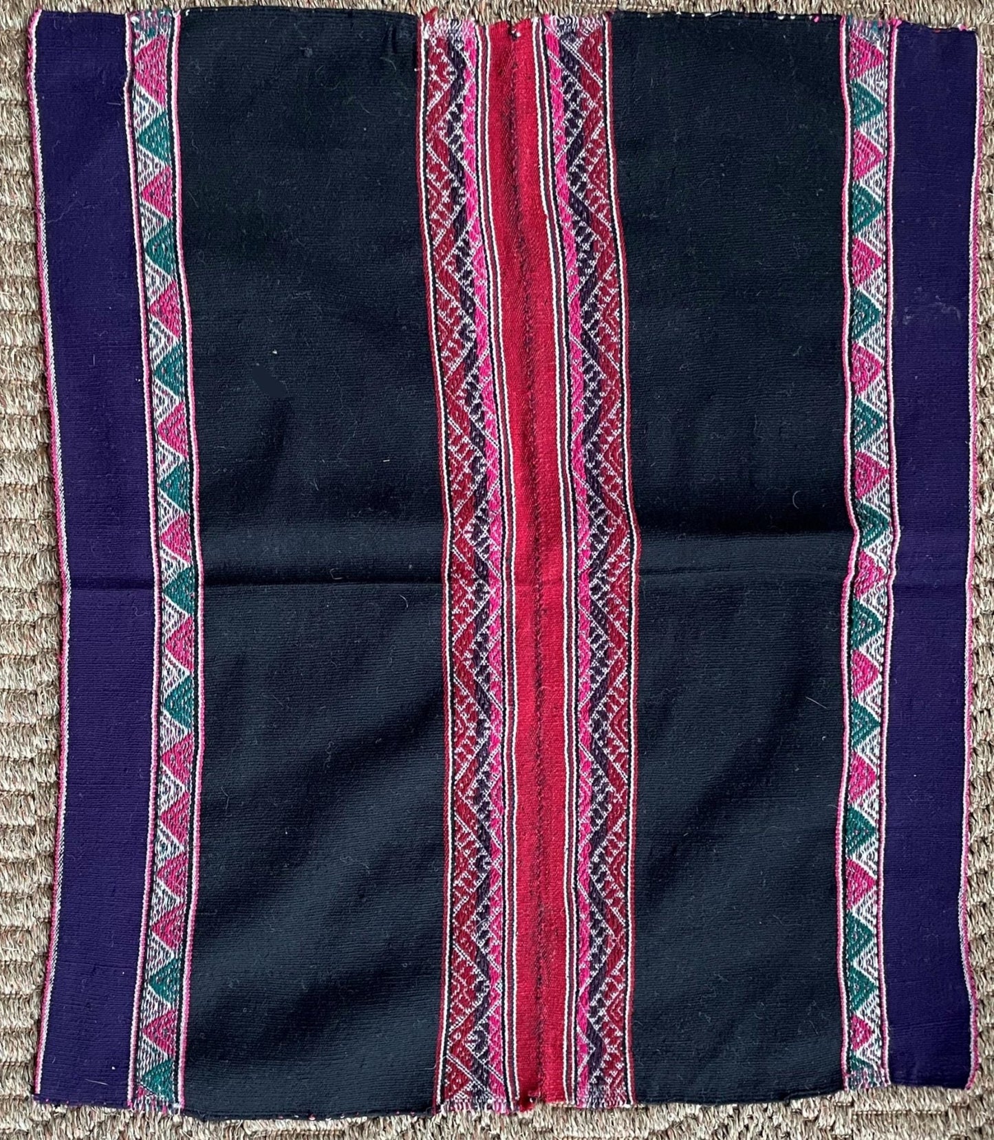 Q'ero Mestana Mesa Altar Ritual Cloth Handwoven on Loom Andean Textile Sacred Valley Peru PF202312 - Shaman Things