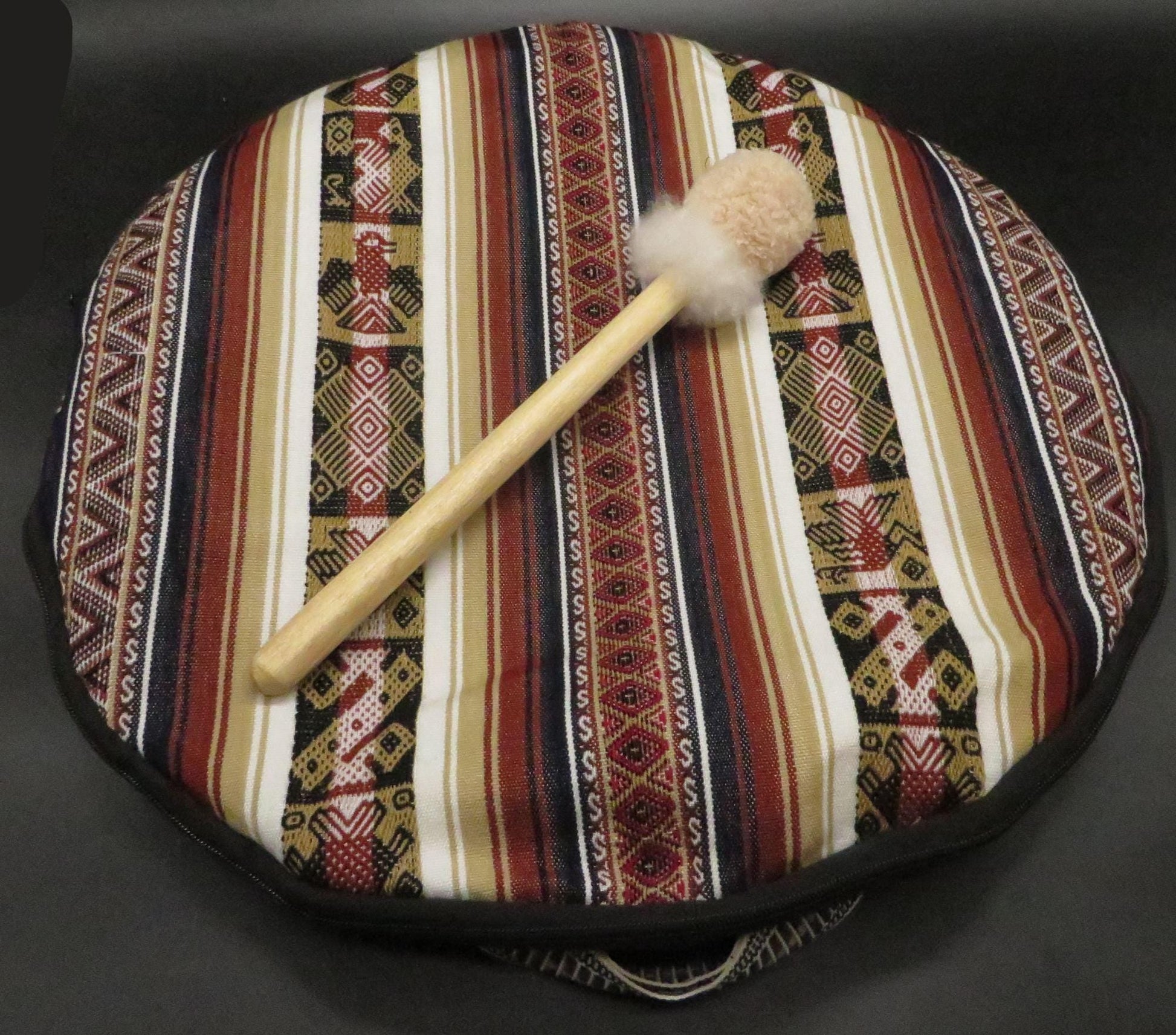 Shaman Drum Hand Made and Hand Painted Bear Shaman Made in Sacred Valley Peru - Shaman Things
