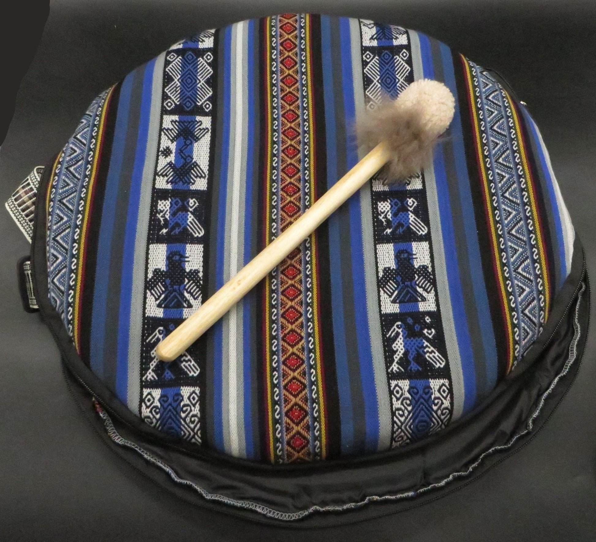 Shaman Drum Hand Made and Hand Painted Condor Jaguar Snake Made in Sacred Valley Peru - Shaman Things