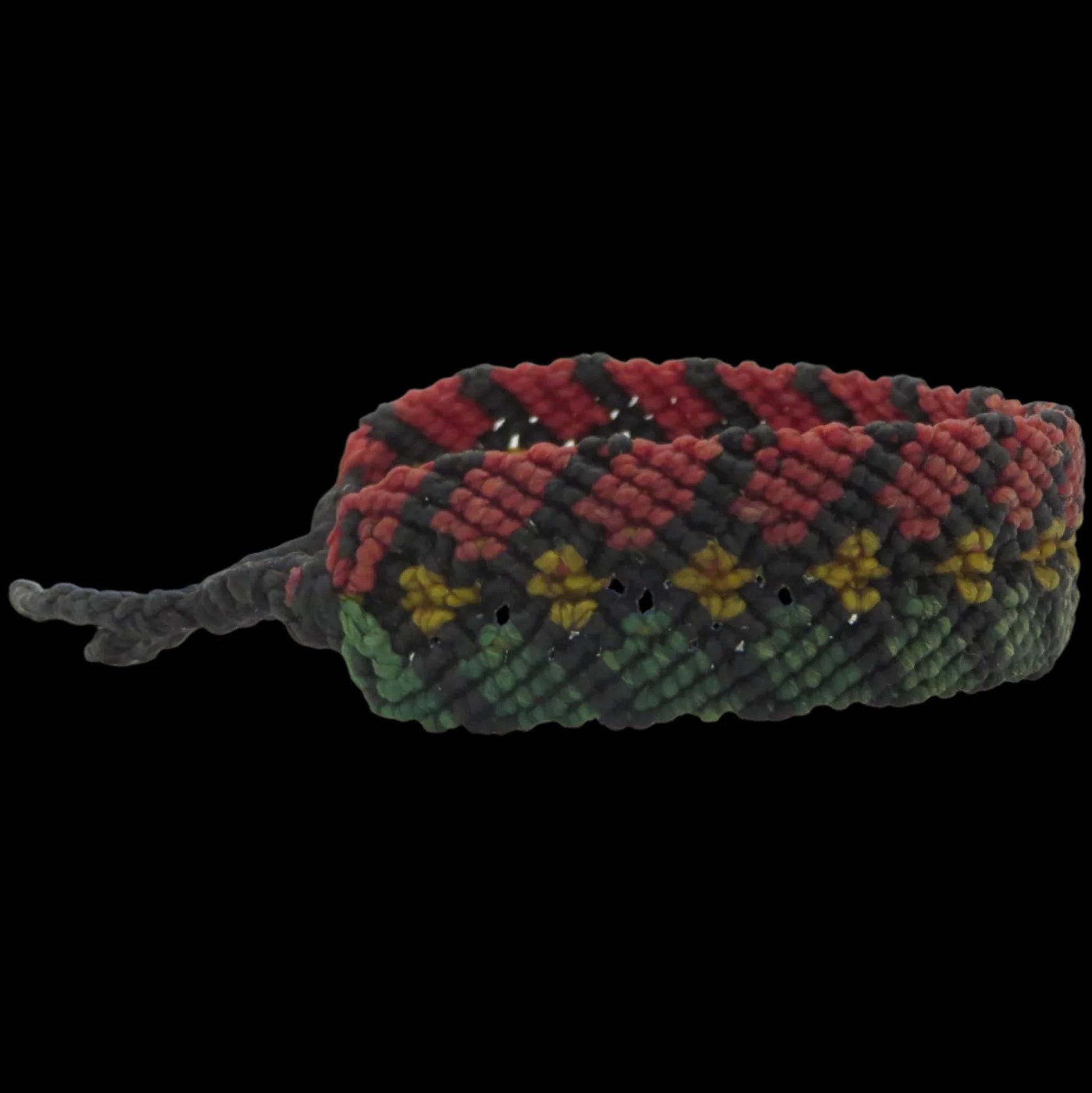 Shipibo Macrame Bracelet Amazon Region Peru B302 - Shaman Things