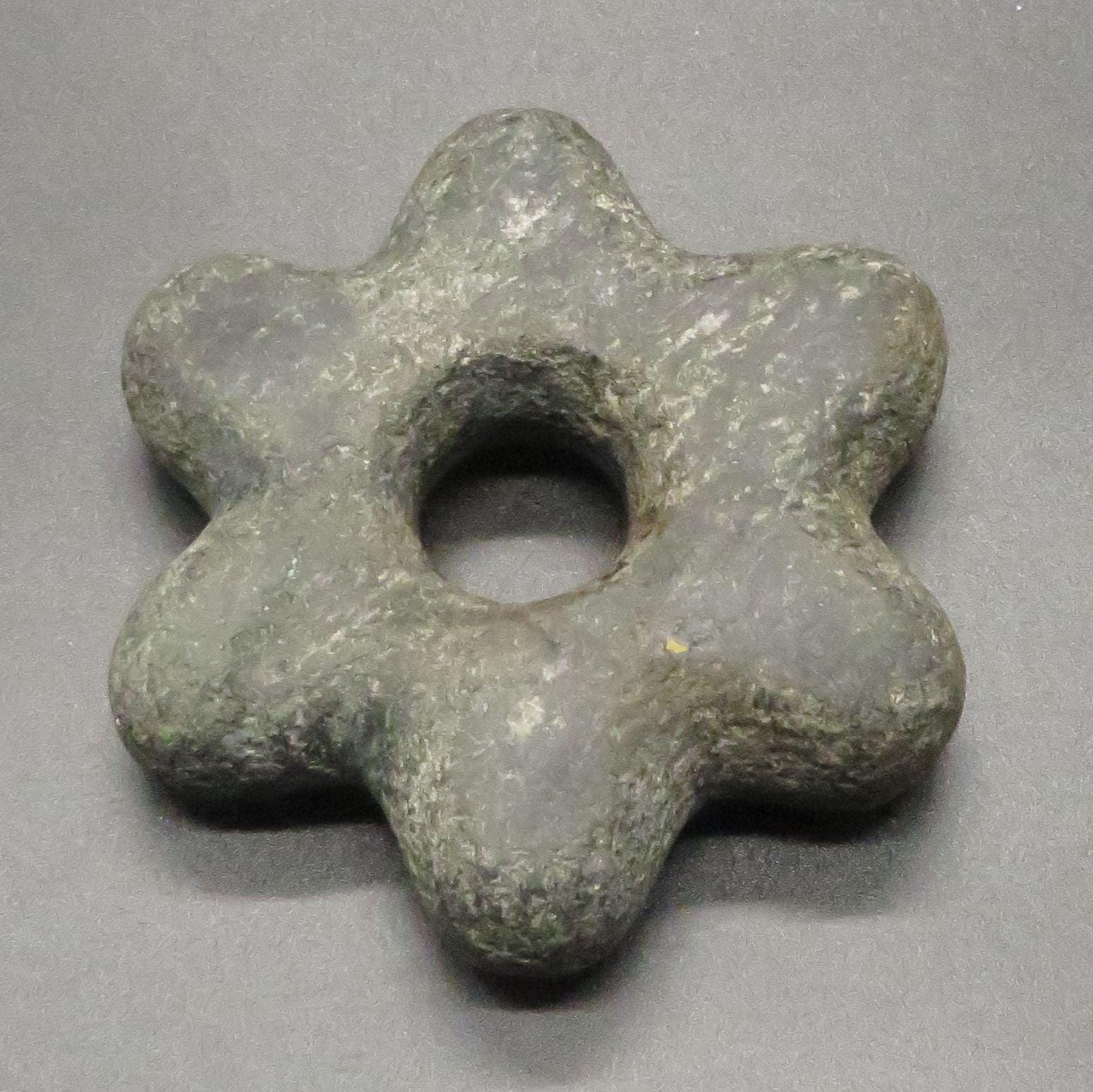 Star Shaped Peruvian Pi Stone Macana hand crafted Sacred Valley - Shaman Things