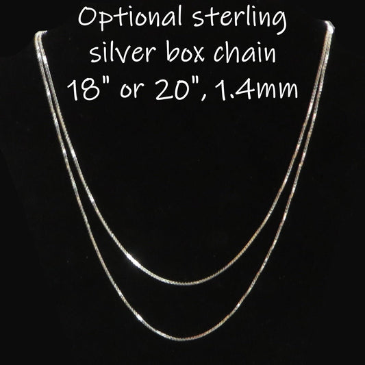 Sterling Silver Box Chain 1.4mm 18 and 20 inch lengths - Shaman Things