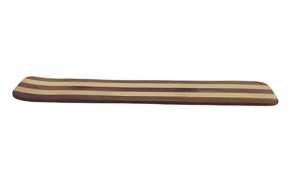 Stick Incense Burner Wood Two - Tone - Shaman Things