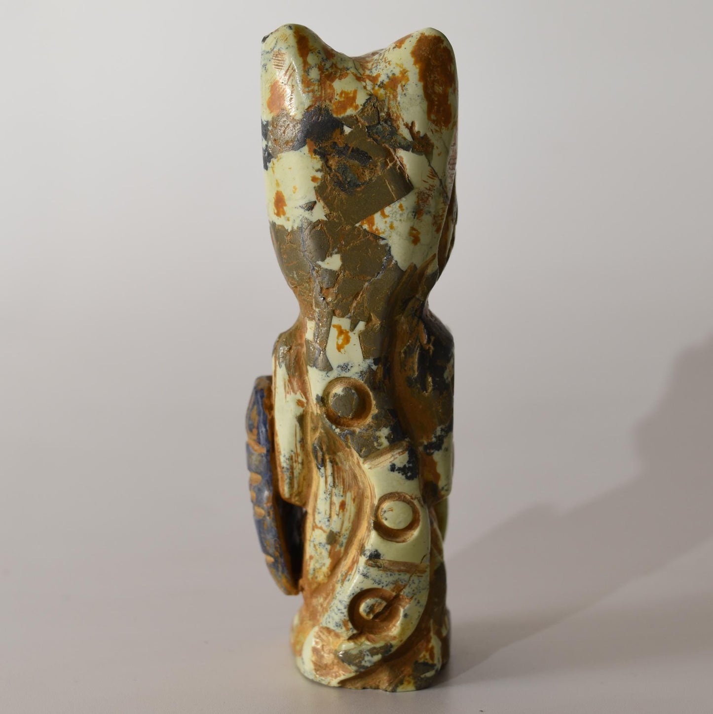 Stone carving San Pedro Huachuma Shaman Warrior hand crafted Sacred Valley Peru S52511 - Shaman Things