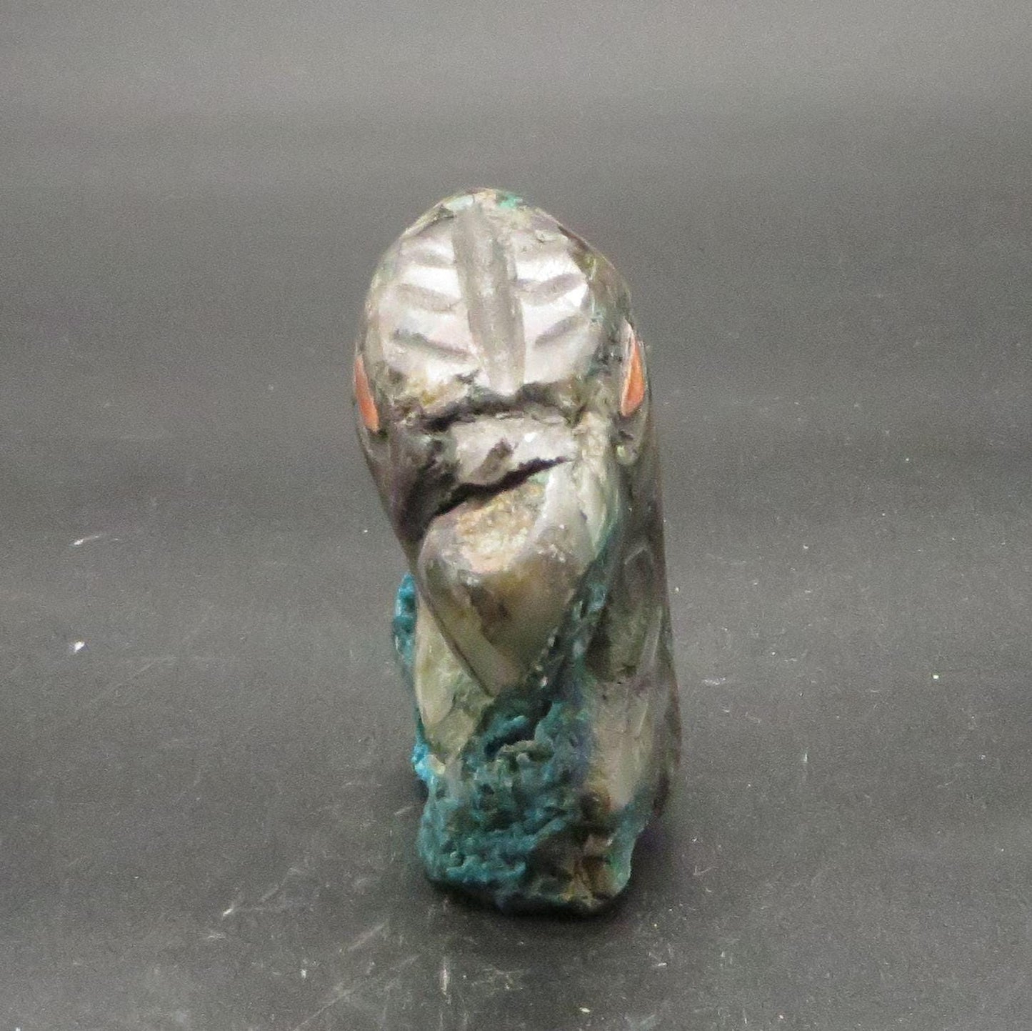 Stone Carving Turquoise Eagle Power Animal hand crafted Sacred Valley Peru - Shaman Things