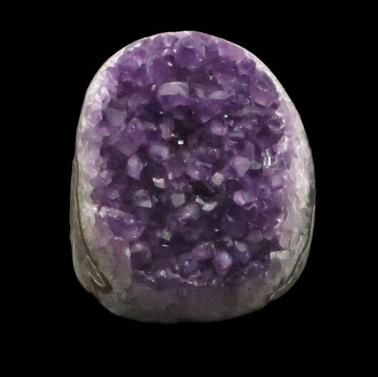 Amethyst Crystal Geode 3 1/4" tall 2 3/4" wide 19 ounces LWAG103 - Shaman Things