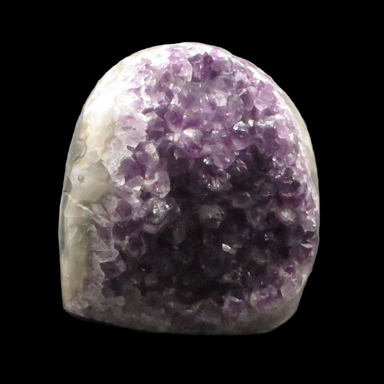Amethyst Crystal Geode 4" tall 3 7/8" wide 44 ounces LWAG107 - Shaman Things