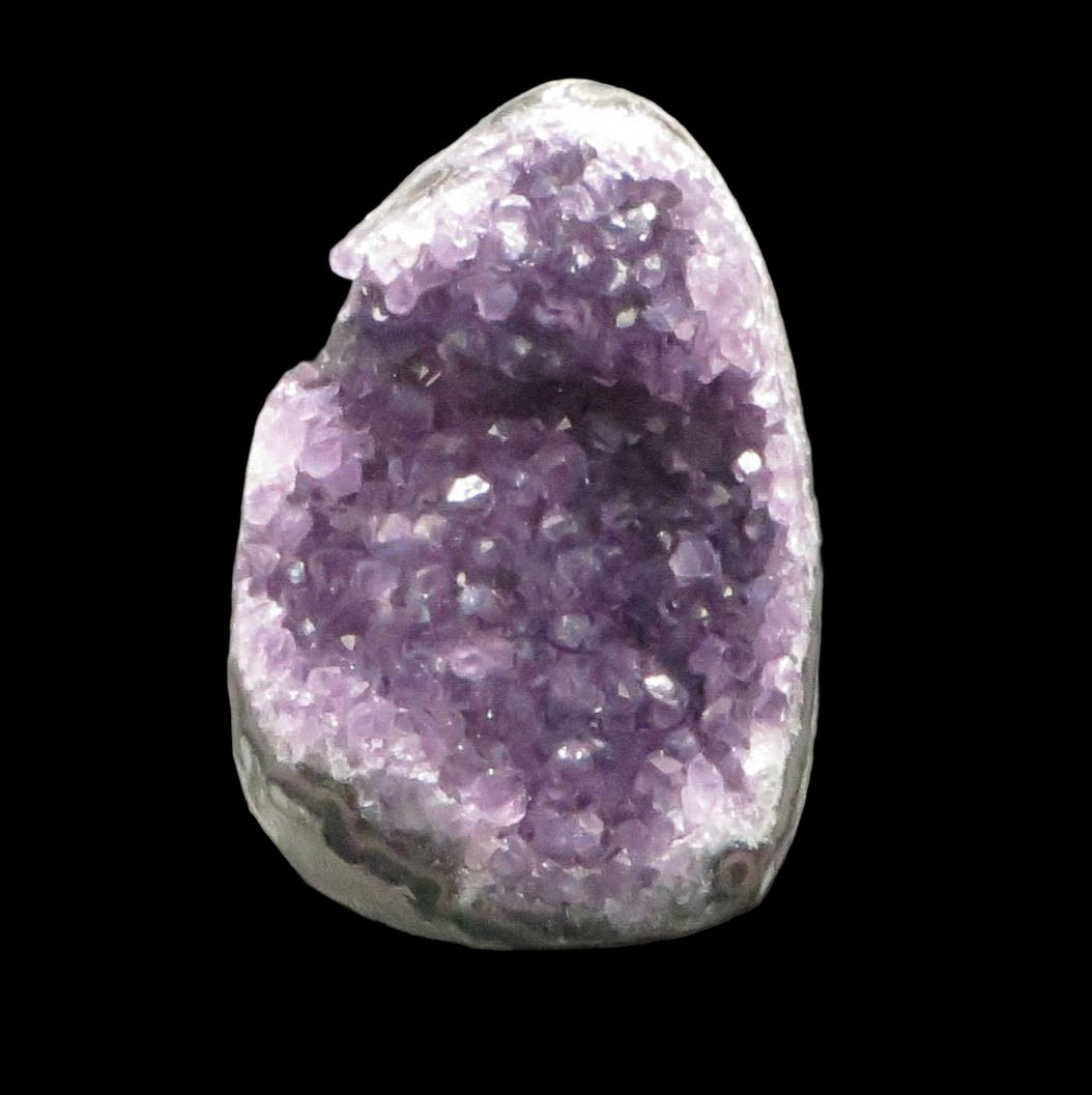 Amethyst Crystal Geode 4" tall 3" wide 22 ounces LWAG106 - Shaman Things