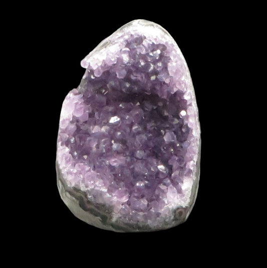 Amethyst Crystal Geode 4" tall 3" wide 22 ounces LWAG106 - Shaman Things