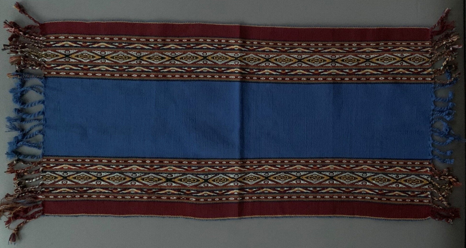 Chinchero Hand Woven Cloth Altar Mesa Cloth Sacred Valley Peru 14 1/2 x 32 PS2330 - Shaman Things