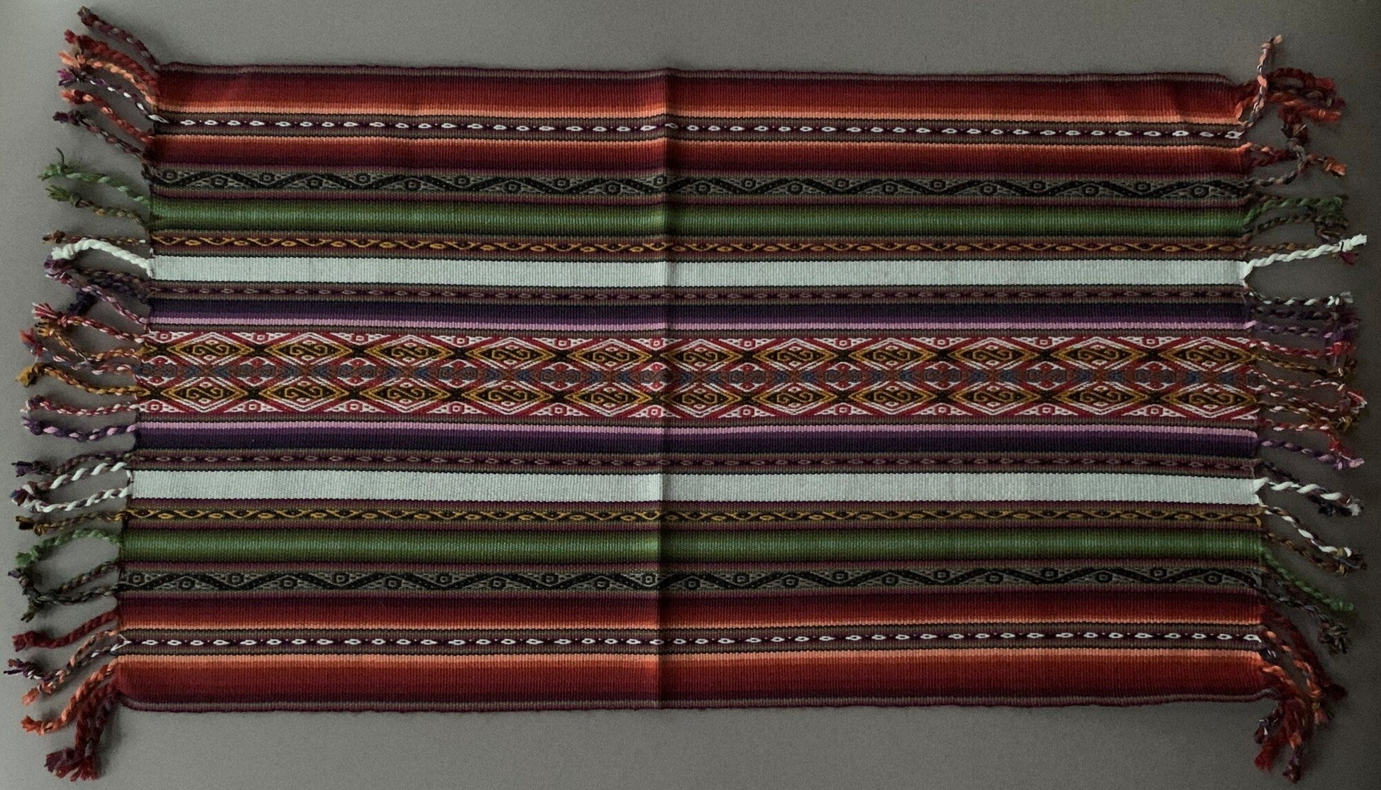 Chinchero Hand Woven Cloth Altar Mesa Cloth Sacred Valley Peru 15 x 32 PS2325 - Shaman Things