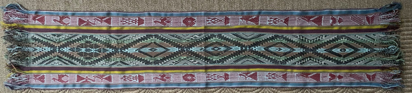 Chinchero Hand Woven Scarf / Shawl Alpaca blend Sacred Valley Peru 16 x 76 - Shaman Things