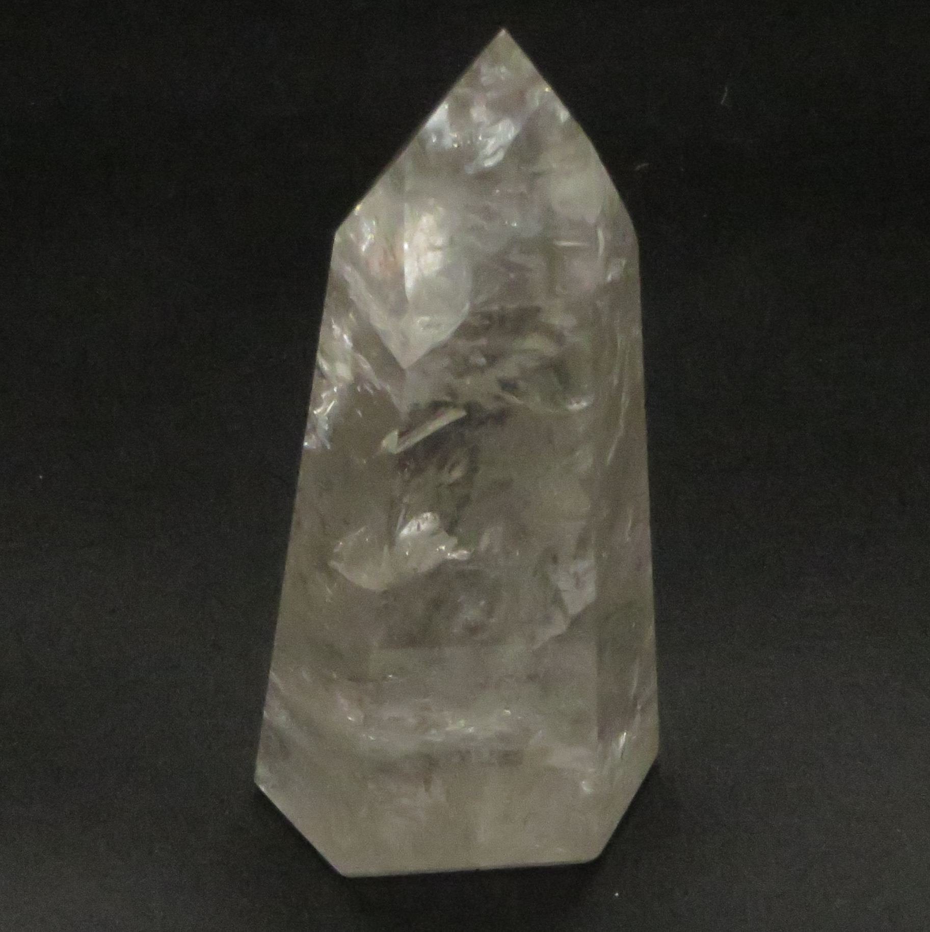Clear Quartz Large Point Obelisk Tower 4 7/8" tall 359g LWOB101 - Shaman Things