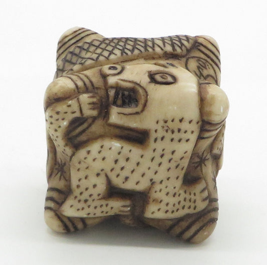 Large Alabaster Caliza Stone Chumpi Stone carving Condor Jaguar Snake hand crafted Sacred Valley Peru