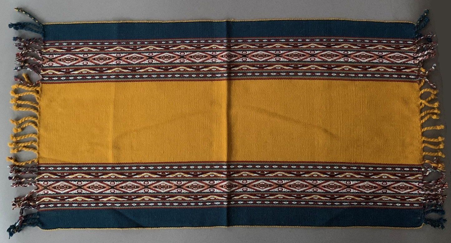 Chinchero Hand Woven Cloth Altar Mesa Cloth Sacred Valley Peru 16 x 34 PS2317