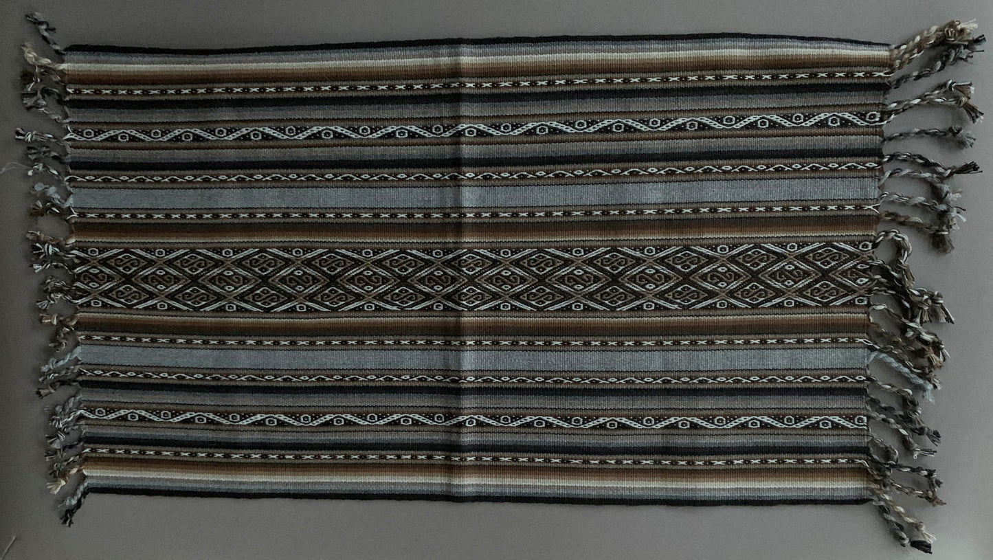 Chinchero Hand Woven Cloth Altar Mesa Cloth Sacred Valley Peru 15 x 30 PS2326