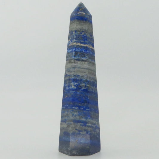 Lapis Lazuli Large Point Obelisk Tower 5 7/8" tall 317g LWOB105