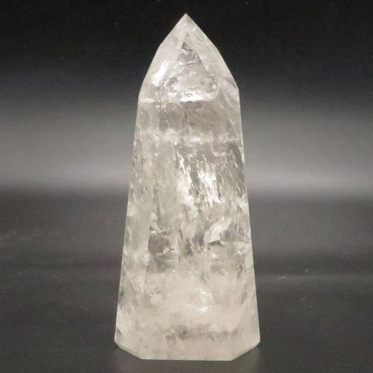Clear Quartz Large Point Obelisk Tower 4 7/8" tall 359g LWOB101