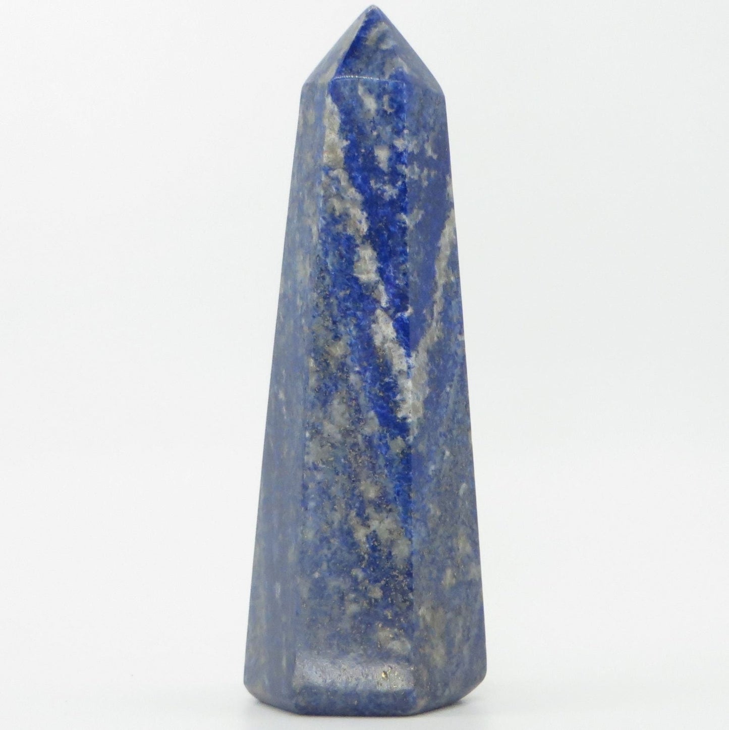 Lapis Lazuli Large Point Obelisk Tower 5 1/4" tall 359g LWOB107 - Shaman Things
