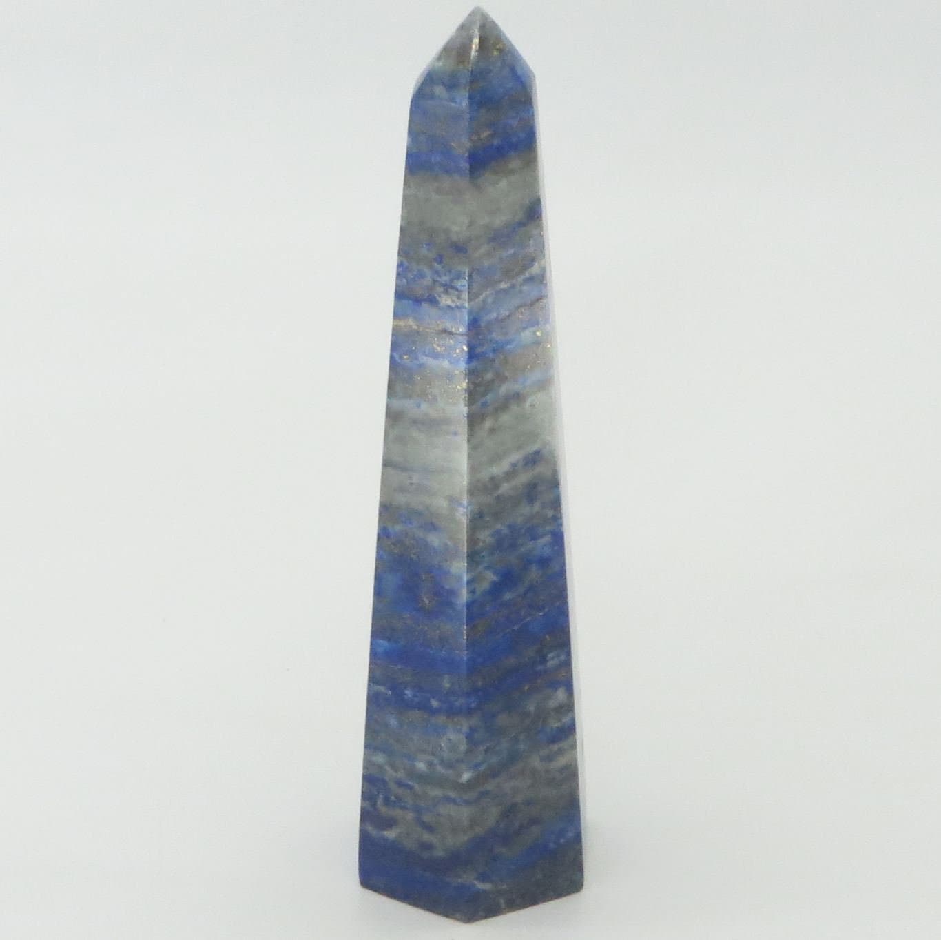 Lapis Lazuli Large Point Obelisk Tower 5 7/8" tall 317g LWOB105 - Shaman Things