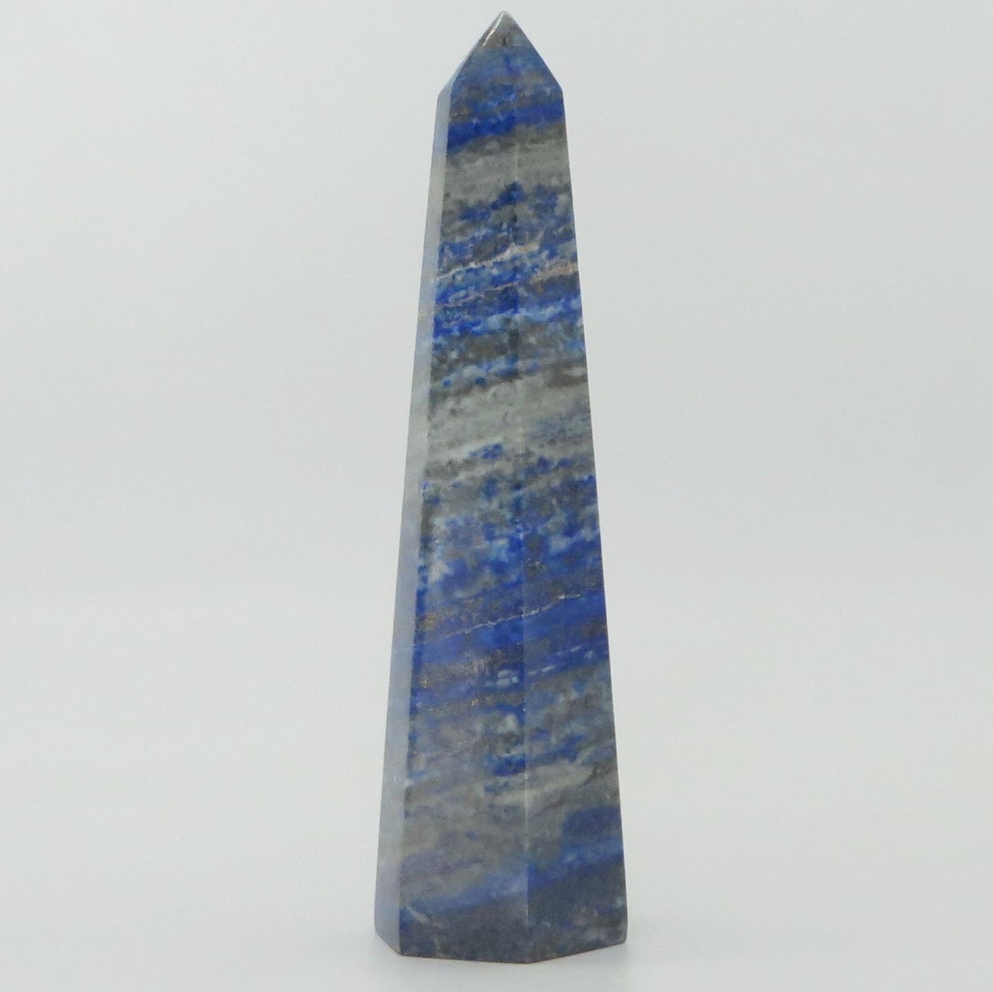 Lapis Lazuli Large Point Obelisk Tower 5 7/8" tall 317g LWOB105 - Shaman Things