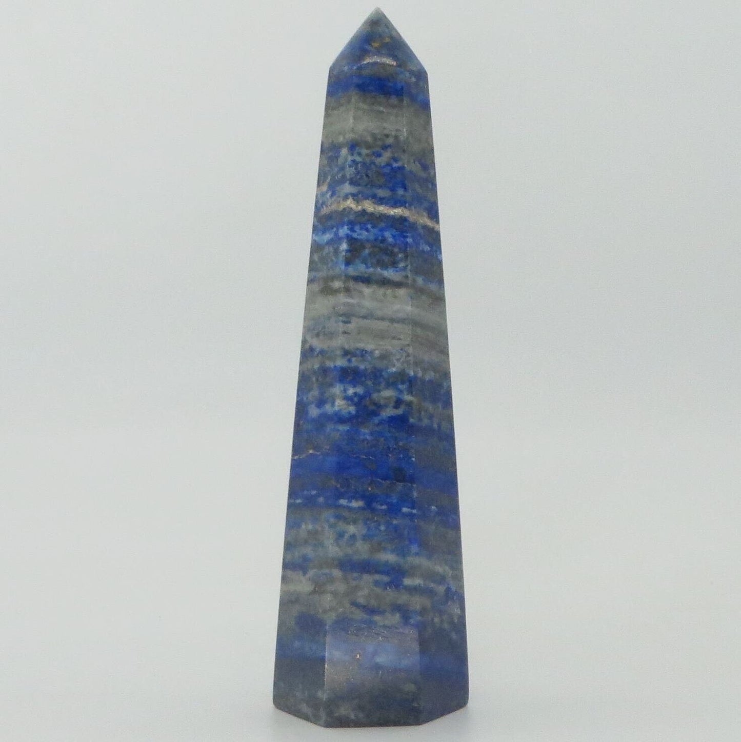 Lapis Lazuli Large Point Obelisk Tower 5 7/8" tall 317g LWOB105 - Shaman Things