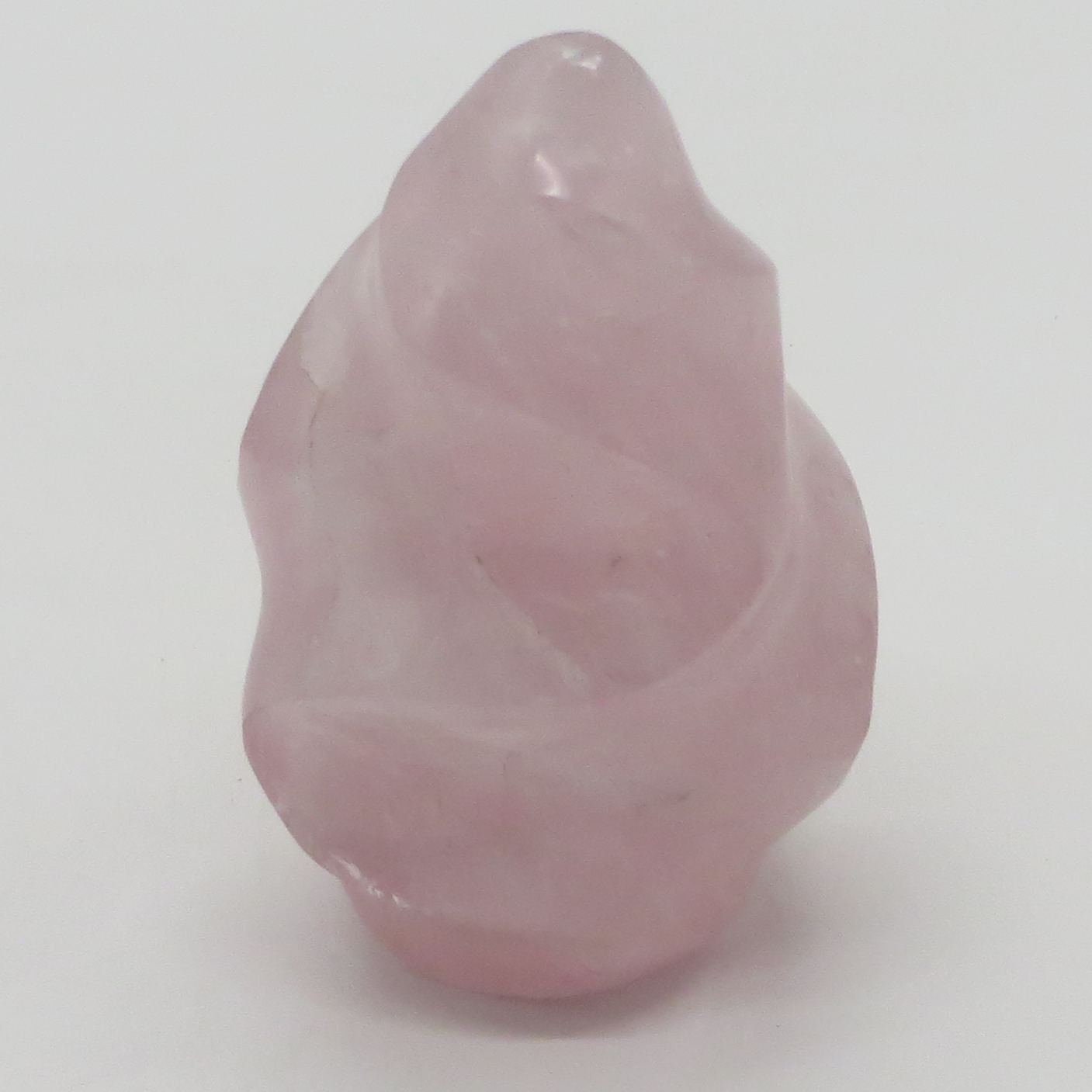 Rose Quartz Crystal Flame Obelisk Tower 4" tall 387g LWRF101 - Shaman Things
